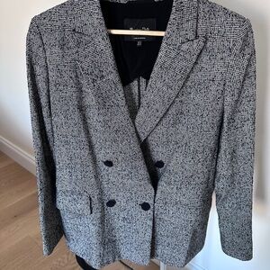 Massimo Dutti Black and White Blazer